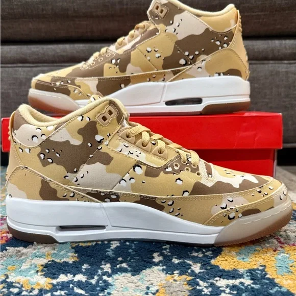 Size 9W/7.5M - WNBA x Women’s Air Jordan 3 Retro “Desert Camo” - Picture 2 of 5